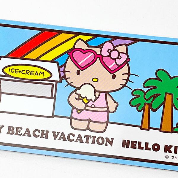 サンリオ 日焼け キティ ナンバープレートマグネット ブルー Sanrio 商品画像2：キャラグッズPERFECT WORLD TOKYO