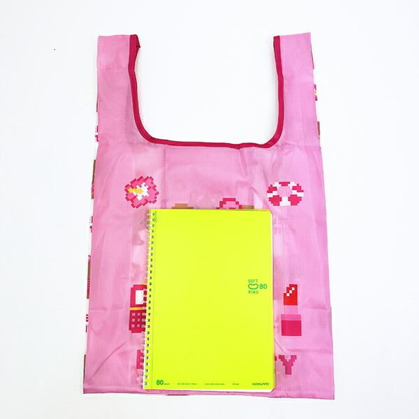 サンリオ 日焼けキティ エコバッグ(M) ドット ピンク Sanrio 商品画像4：キャラグッズPERFECT WORLD TOKYO