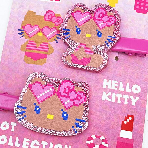 サンリオ 日焼けキティ マルチクリップ ドット ピンク Sanrio 商品画像4：キャラグッズPERFECT WORLD TOKYO