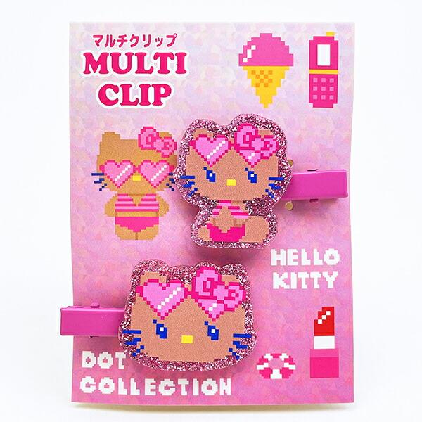 サンリオ 日焼けキティ マルチクリップ ドット ピンク Sanrio 商品画像1：キャラグッズPERFECT WORLD TOKYO
