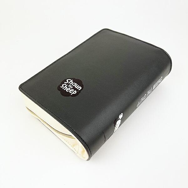 ひつじのショーン BOOK型ポーチ (ブラック) 商品画像3：キャラグッズPERFECT WORLD TOKYO