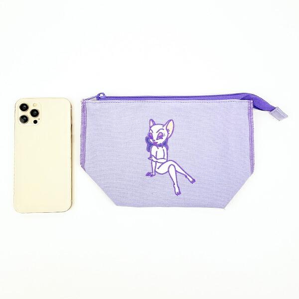 トムとジェリー ロックステッチポーチ(パープル) トムジェリ 商品画像6：キャラグッズPERFECT WORLD TOKYO