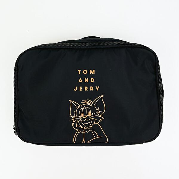 トムとジェリー トラベルポーチセット (ブラック) 旅行 商品画像2：キャラグッズPERFECT WORLD TOKYO