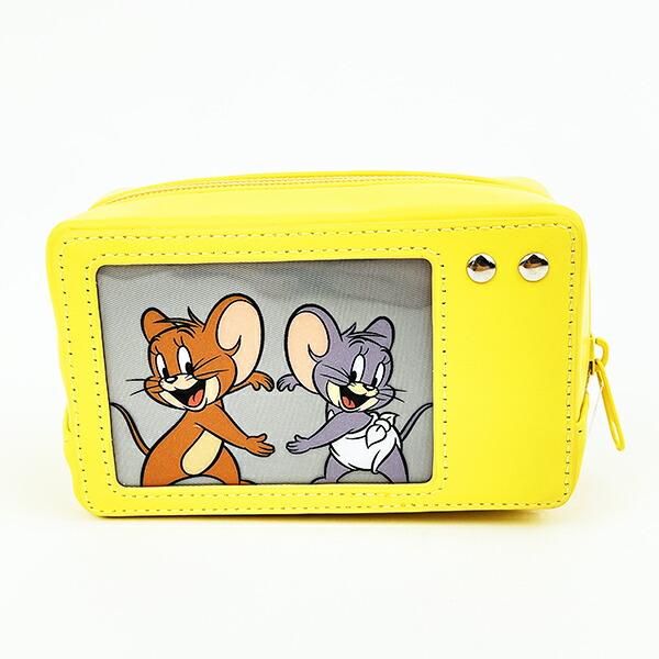トムとジェリー デジカメポーチ イエロー トムジェリ 商品画像2：キャラグッズPERFECT WORLD TOKYO