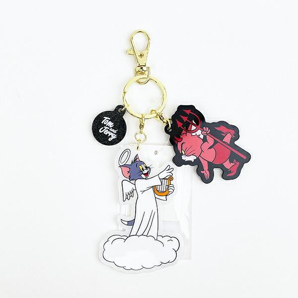トムとジェリー トム 天使と悪魔 リバーシブルアクリルチャーム キーホルダー