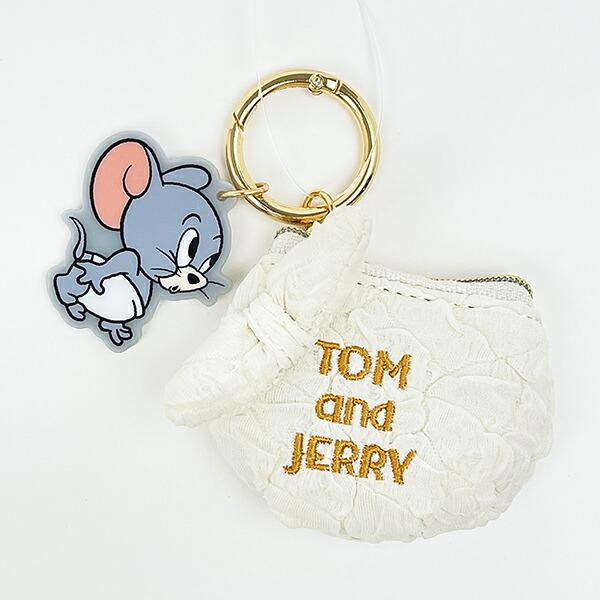 トムとジェリー タフィー おむつミニポーチチャーム ホワイト キーホルダー ･･･