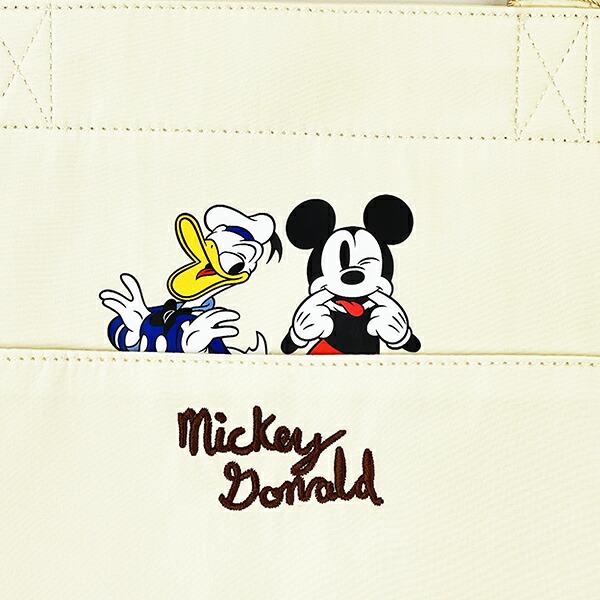 ディズニー ミッキー＆ドナルド ホビーポケットトートバッグ アイボリー ACCOMMODE アコモデ Disney 商品画像2：キャラグッズPERFECT WORLD TOKYO