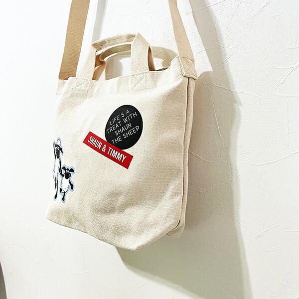 ひつじのショーン 30th 2WAYショルダーバッグ (アイボリー） 商品画像3：キャラグッズPERFECT WORLD TOKYO