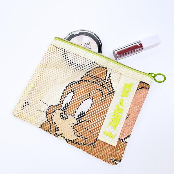 トムとジェリー ジェリー フェイスメッシュポーチ トムジェリ 商品画像5：キャラグッズPERFECT WORLD TOKYO