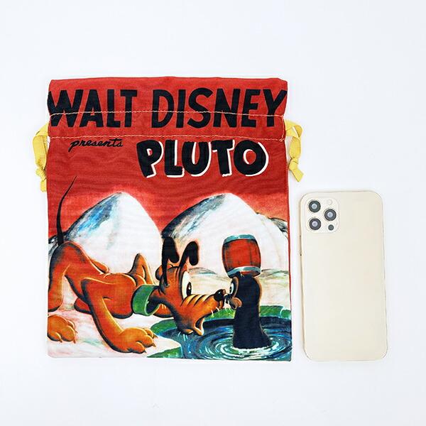 ディズニー プルート ポスターアート巾着 レッド ACCOMMODE  アコモデ Disney 商品画像5：キャラグッズPERFECT WORLD TOKYO