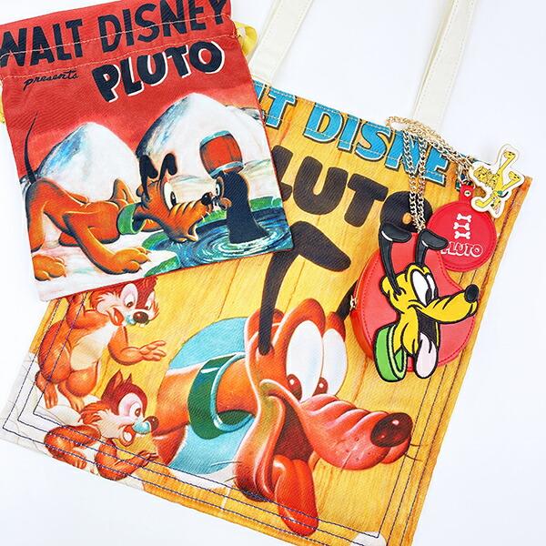 ディズニー プルート ポスターアート巾着 レッド ACCOMMODE  アコモデ Disney 商品画像6：キャラグッズPERFECT WORLD TOKYO