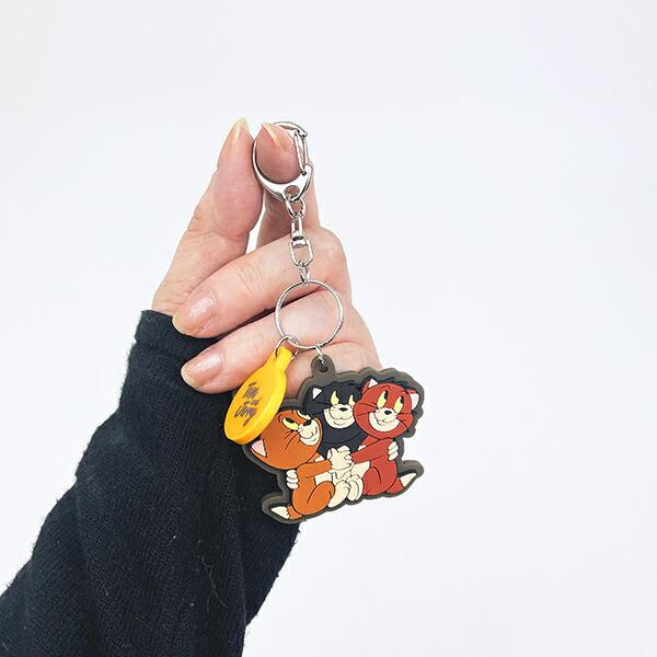 トムとジェリー (3匹の子猫) 配色ラバーチャーム キーホルダー トムジェリ 商品画像3：キャラグッズPERFECT WORLD TOKYO