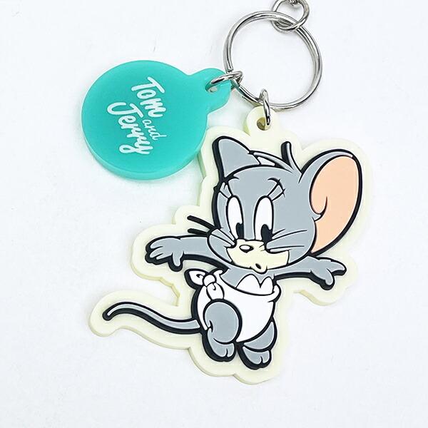 トムとジェリー (タフィー) 配色ラバーチャーム キーホルダー トムジェリ 商品画像2：キャラグッズPERFECT WORLD TOKYO