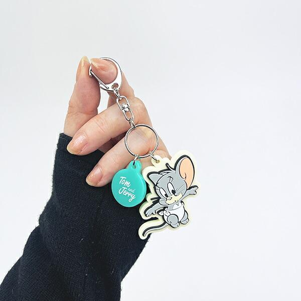トムとジェリー (タフィー) 配色ラバーチャーム キーホルダー トムジェリ 商品画像3：キャラグッズPERFECT WORLD TOKYO
