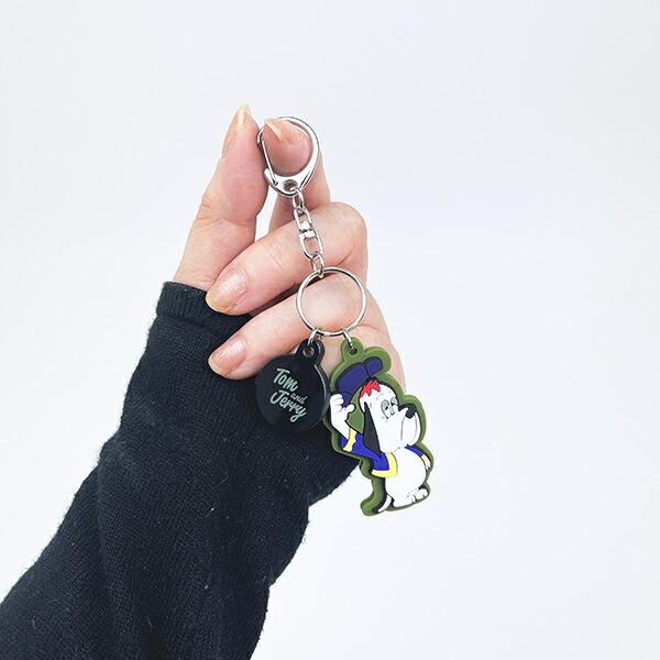 トムとジェリー (ドルーピー) 配色ラバーチャーム キーホルダー トムジェリ 商品画像3：キャラグッズPERFECT WORLD TOKYO