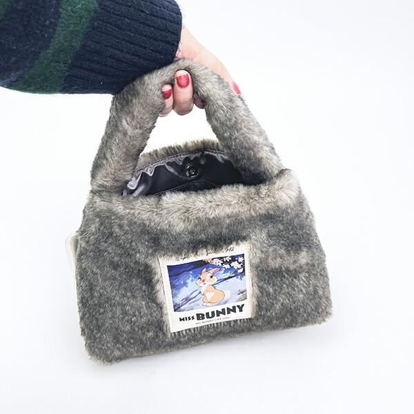 ディズニー ミスバニー ラベルファーショルダーバッグ グレー バンビ ACCOMMODE アコモデ Disney 商品画像7：キャラグッズPERFECT WORLD TOKYO