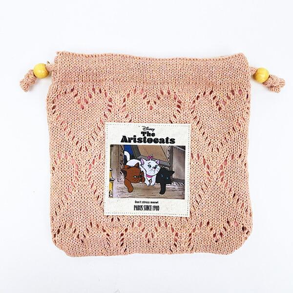 ディズニー マリー ハートニット巾着ポーチ ピンク ACCOMMODE アコモデ Disne･･･