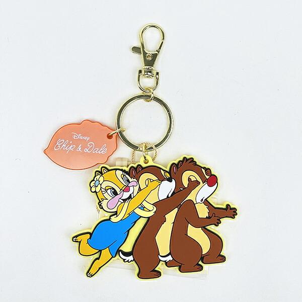 ディズニー クラリス アドラブルラバーチャーム キーホルダー チップとデール･･･