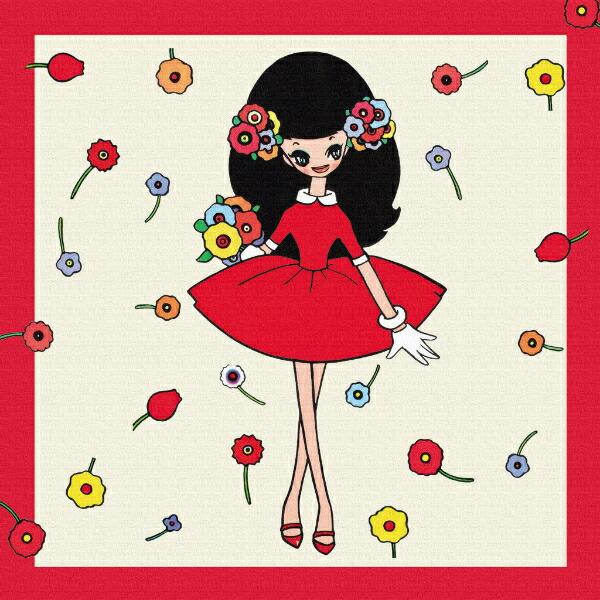 内藤ルネ キャンバスアート 赤い服の少女 インテリア アートパネル 商品画像2：キャラグッズPERFECT WORLD TOKYO