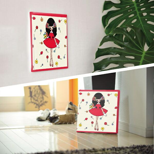 内藤ルネ キャンバスアート 赤い服の少女 インテリア アートパネル 商品画像4：キャラグッズPERFECT WORLD TOKYO