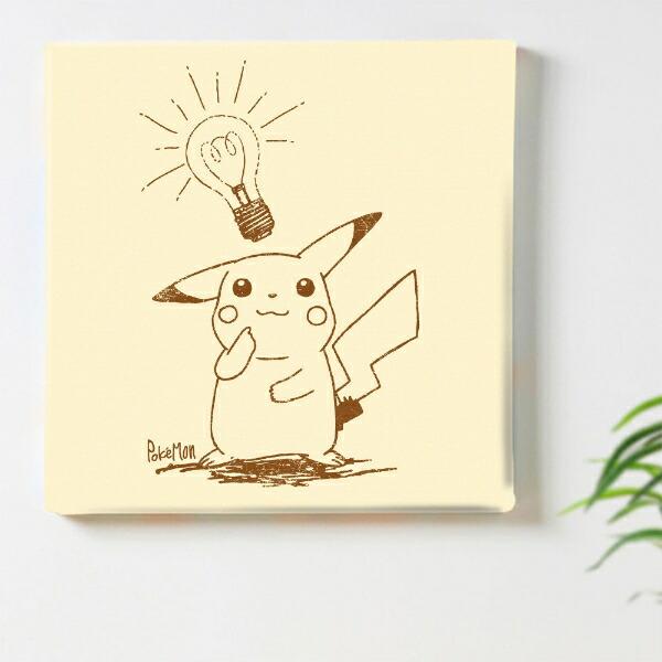 ポケットモンスター ピカチュウ(ひらめき) アートパネル セピア インテリア ポケモン 日本製 商品画像2：キャラグッズPERFECT WORLD TOKYO