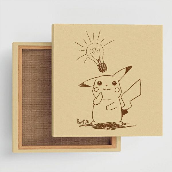 ポケットモンスター ピカチュウ(ひらめき) アートパネル セピア インテリア ポケモン 日本製 商品画像8：キャラグッズPERFECT WORLD TOKYO