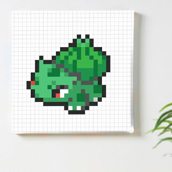 ポケットモンスター フシギダネ アートパネル ピクセル インテリア ポケモン 日本製 商品画像2：キャラグッズPERFECT WORLD TOKYO
