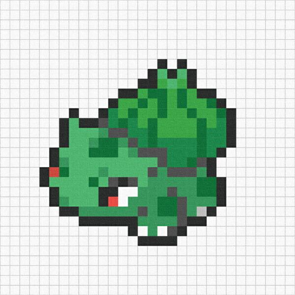 ポケットモンスター フシギダネ アートパネル ピクセル インテリア ポケモン ･･･