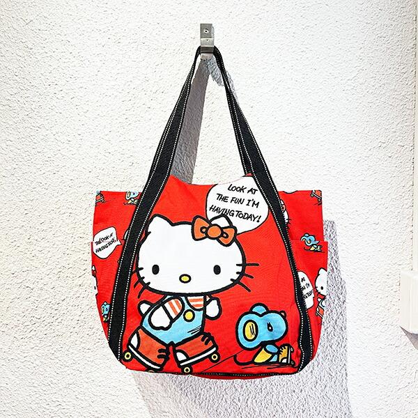 サンリオ ハローキティ バルーントートバッグ レッド Sanrio 商品画像4：キャラグッズPERFECT WORLD TOKYO
