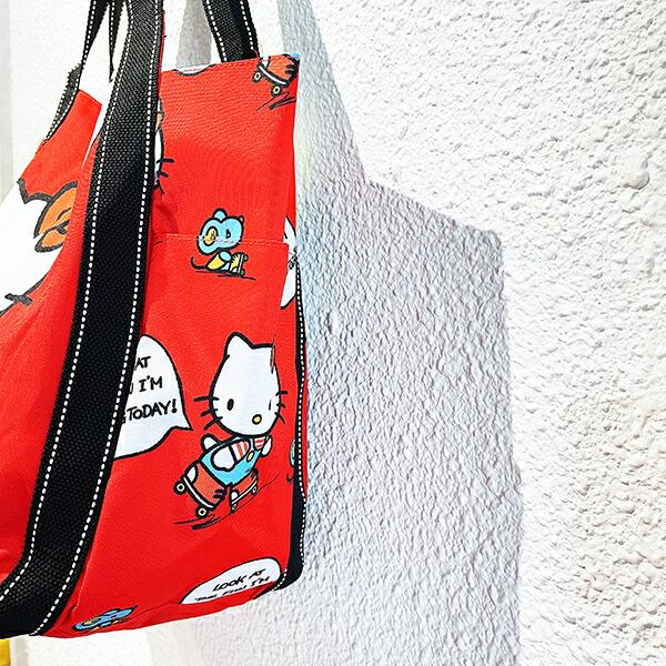 サンリオ ハローキティ バルーントートバッグ レッド Sanrio 商品画像5：キャラグッズPERFECT WORLD TOKYO