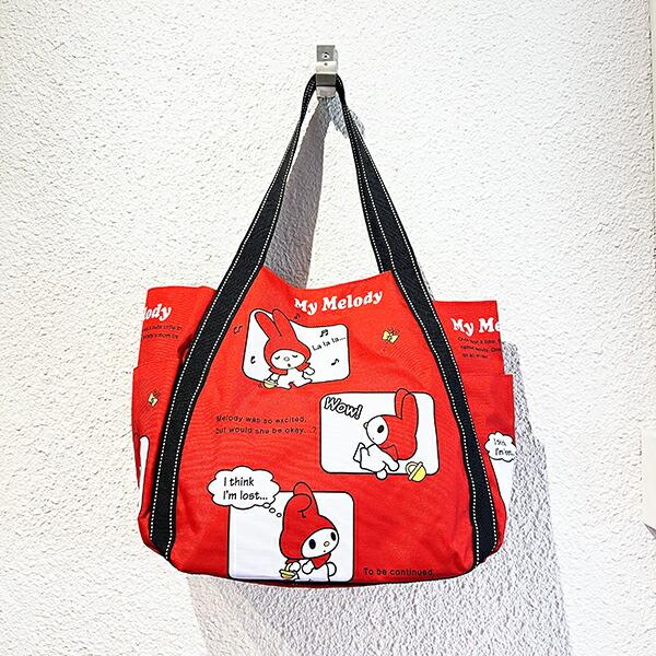 サンリオ マイメロディ バルーントートバッグ レッド Sanrio 商品画像4：キャラグッズPERFECT WORLD TOKYO