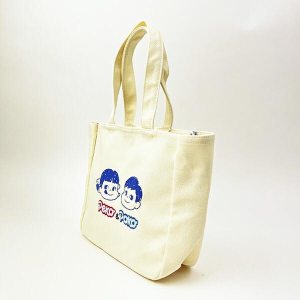 ペコちゃん ポコちゃん ミルキー柄トートバッグ 不二家 バッグ ランチ 商品画像3：キャラグッズPERFECT WORLD TOKYO