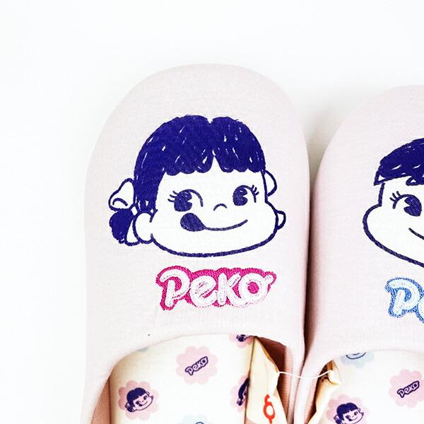 ペコちゃん ポコちゃん ルームシューズ 不二家 スリッパ 商品画像2：キャラグッズPERFECT WORLD TOKYO