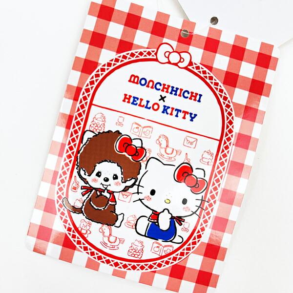 モンチッチ×サンリオ ハローキティ エプロン 青 キッチン sanrio 商品画像5：キャラグッズPERFECT WORLD TOKYO