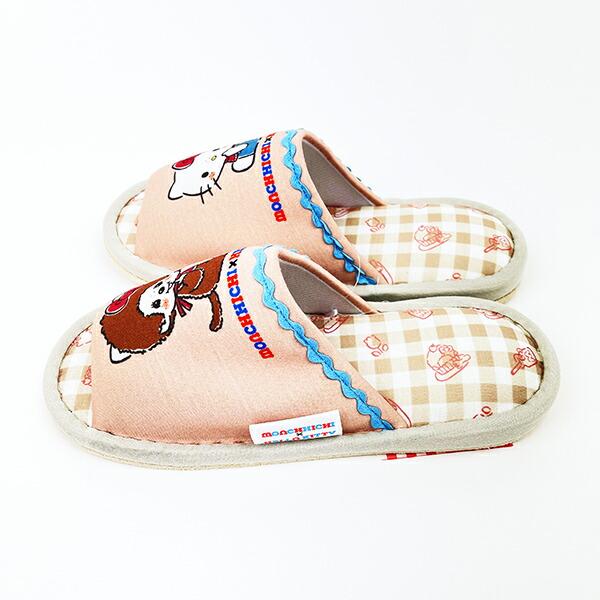 モンチッチ×サンリオ ハローキティ スリッパ チェック ルームシューズ sanrio 商品画像5：キャラグッズPERFECT WORLD TOKYO