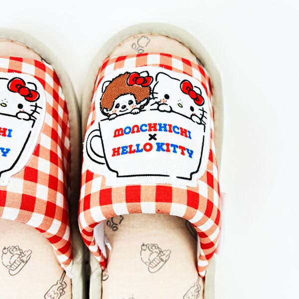 モンチッチ×サンリオ ハローキティ スリッパ ルームシューズ sanrio 商品画像2：キャラグッズPERFECT WORLD TOKYO