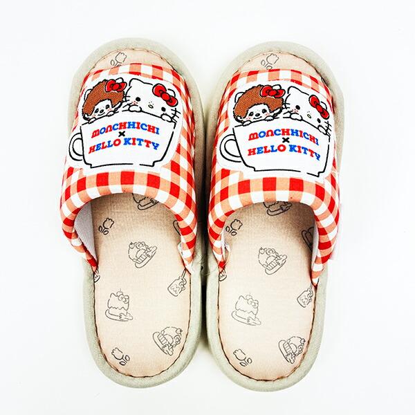 モンチッチ×サンリオ ハローキティ スリッパ ルームシューズ sanrio
