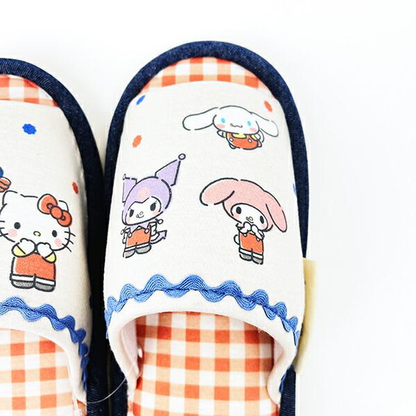 ペコちゃん×サンリオキャラクターズ スリッパ ルームシューズ sanrio 商品画像3：キャラグッズPERFECT WORLD TOKYO