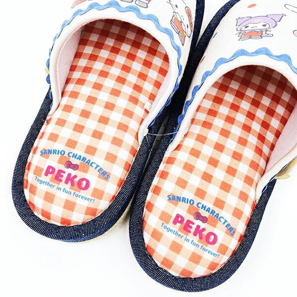 ペコちゃん×サンリオキャラクターズ スリッパ ルームシューズ sanrio 商品画像4：キャラグッズPERFECT WORLD TOKYO