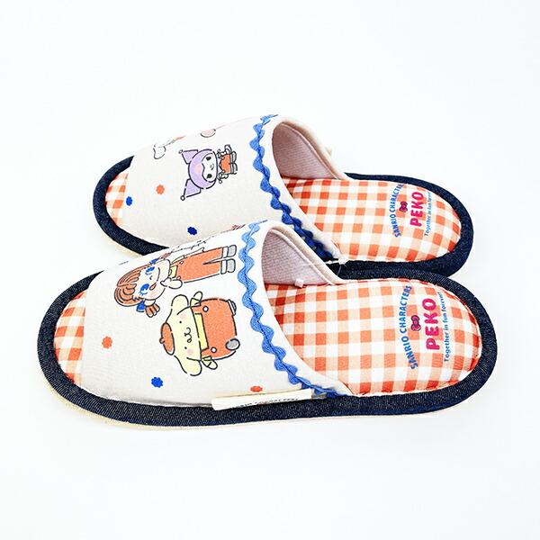 ペコちゃん×サンリオキャラクターズ スリッパ ルームシューズ sanrio 商品画像5：キャラグッズPERFECT WORLD TOKYO