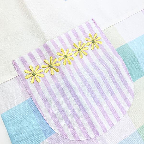 モフサンド (コトリにゃんとことり) チェック切替エプロン キッチン アパレル mofusand 商品画像3：キャラグッズPERFECT WORLD TOKYO