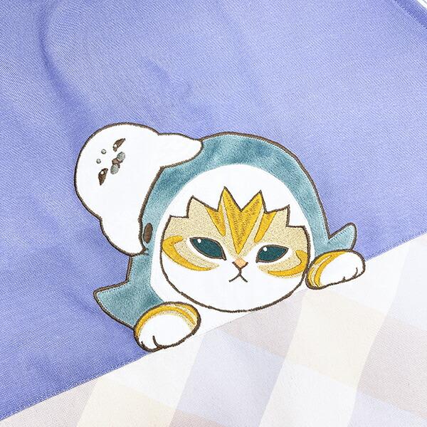 モフサンド (サメにゃんとあざらし) チェック切替エプロン キッチン アパレル mofusand 商品画像2：キャラグッズPERFECT WORLD TOKYO