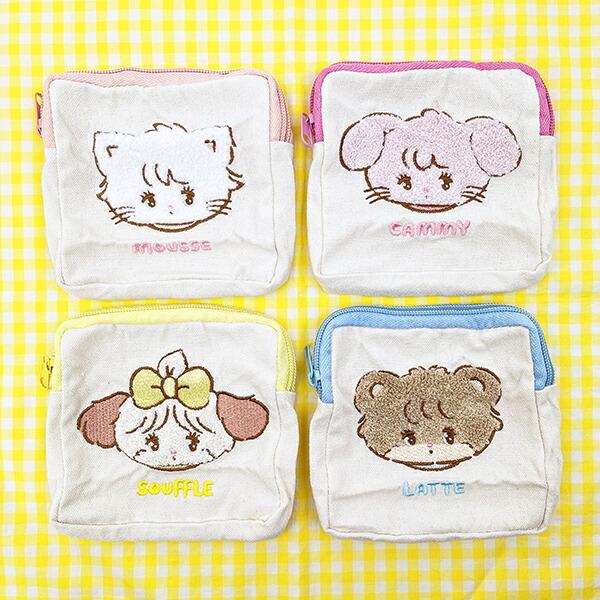 mikko illustrations ミッコ もこもこポーチ 全4種 コンプリートセット ガチャポン 商品画像2：キャラグッズPERFECT WORLD TOKYO