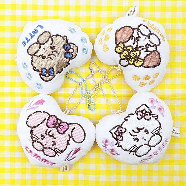 mikko illustrations ミッコ クッションマスコット キーホルダー 全4種 コンプリートセット ガチャポン 商品画像2：キャラグッズPERFECT WORLD TOKYO