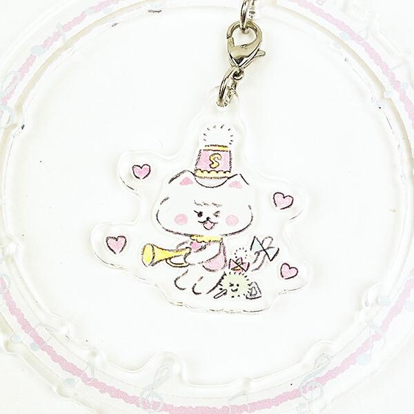 ほわころくらぶ 揺れるアクリルスタンド（4） しろころんちゃん インテリア ピンク 商品画像2：キャラグッズPERFECT WORLD TOKYO