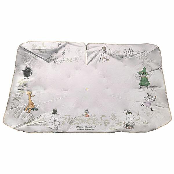 ムーミン 3WAYカーシェード ピンクベージュ カー用品 MOOMIN