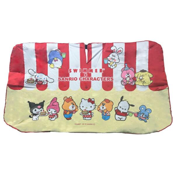 SWIMMER(スイマー)×サンリオキャラクターズ  3WAYカーシェード レッド カー･･･