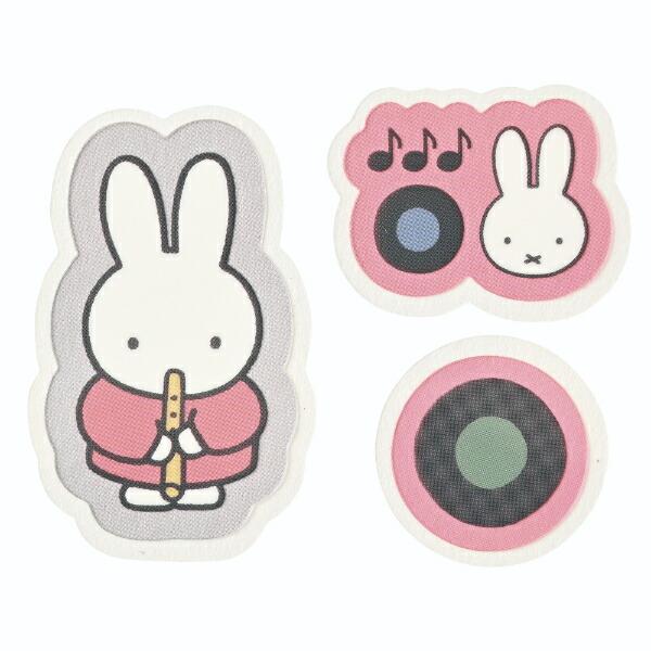 ミッフィー miffy フレークシール (ピンク) 文具 MIFFY＆MUSICシリーズ 商品画像2：キャラグッズPERFECT WORLD TOKYO