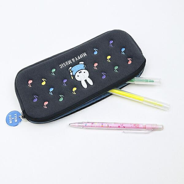 ミッフィー miffy ペンケース (ブラック) 文具 MIFFY＆MUSICシリーズ 商品画像6：キャラグッズPERFECT WORLD TOKYO