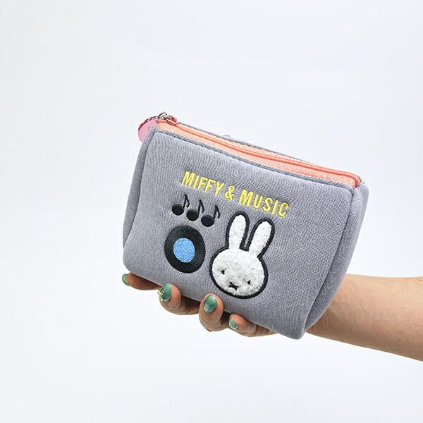 ミッフィー miffy ポーチ (グレー) MIFFY＆MUSICシリーズ 商品画像7：キャラグッズPERFECT WORLD TOKYO